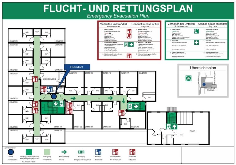 Feuerwehrpläne, Flucht- und Rettungspläne, Brandschutzhelfer, Brandschutzkonzepte Flucht- und Rettungspläne erstellen Mannheim